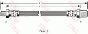 Trw Bremsschlauch [Hersteller-Nr. PHC149] für Austin