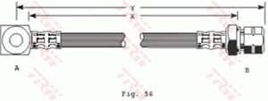 Trw Bremsschlauch [Hersteller-Nr. PHD243] für Bedford